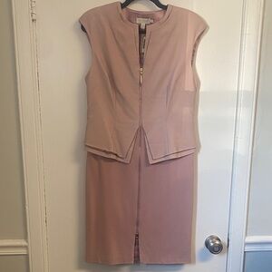 Ted Baker London Pink Midi Dress